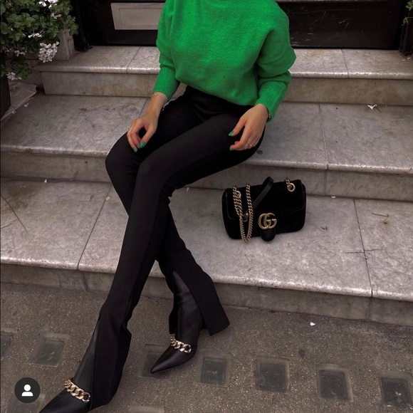 Zara cow leather heels boots bloggers fav - Picture 3 of 15